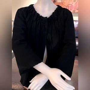 A beautiful black one button Vera Wang cape/jacket